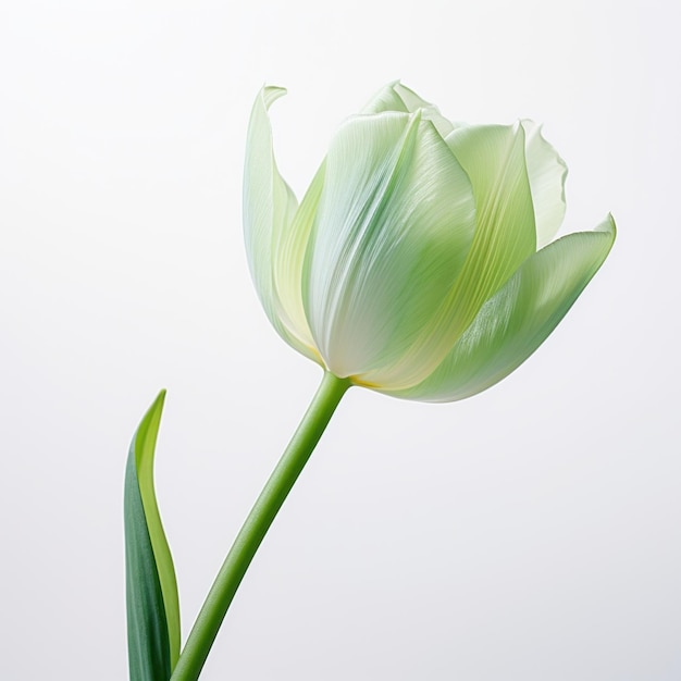 Tulip su sfondo bianco IA generativa