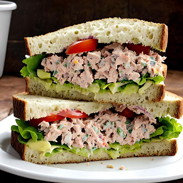 Tuna Salad Sandwich arte generativa di AI