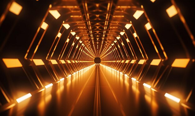 tunnel con luce minima con un semplice concetto vintage immagini creative sfondo