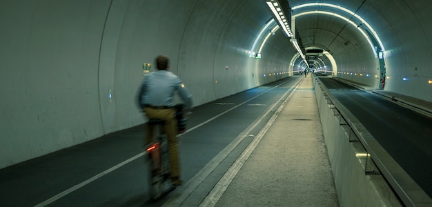 Tunnel Croix-Rousse nella città di Lione