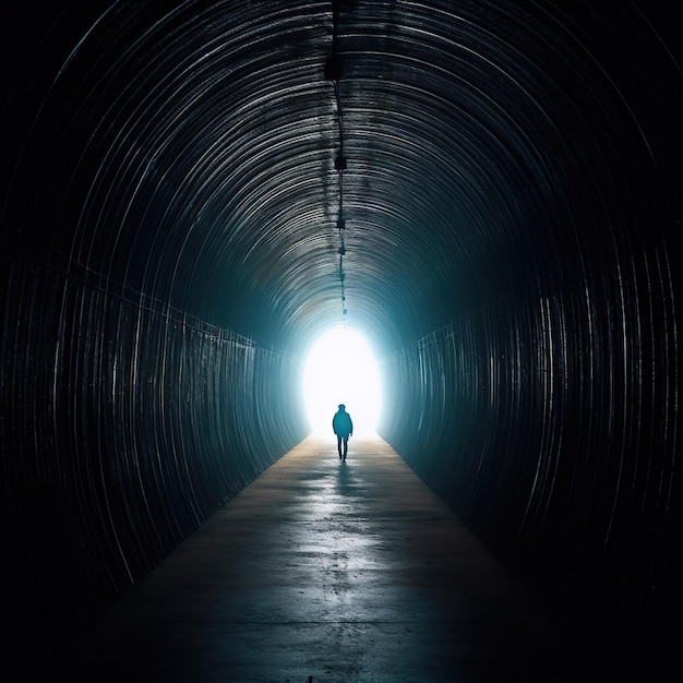 tunnel di luce oscura