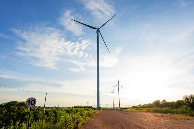 Turbina eolica nel campo