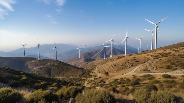 Turbine eoliche in montagna