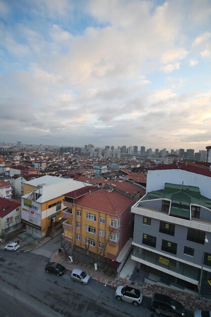 Turchia istanbul 12 gennaio 2023 Alta vista delle residenze nella città di Istanbul