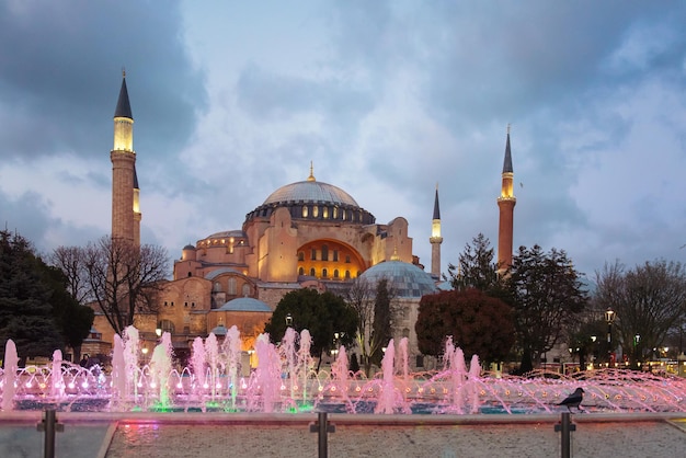 Turchia, Istanbul - 31 marzo 2017: Hagia Sophia era una basilica patriarcale cristiana greco-ortodossa (chiesa), in seguito una moschea imperiale e ora un museo a Istanbul
