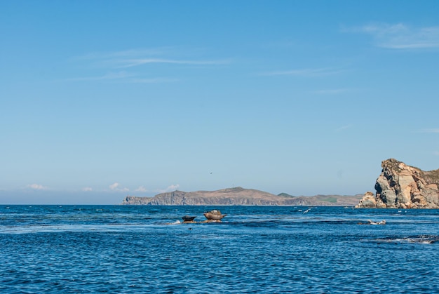 Turismo e viaggi per mare. Riposa sul mare.