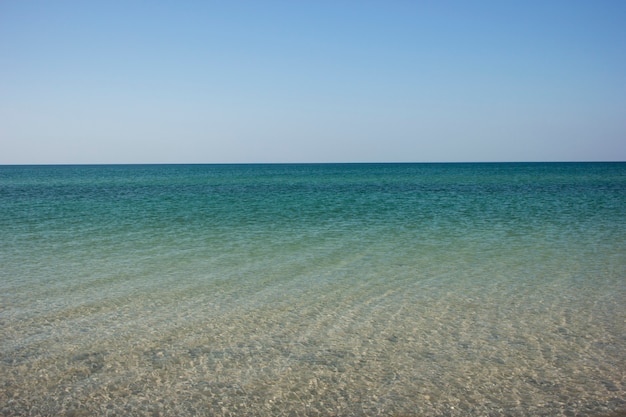 Turismo, tempo libero e viaggi. La costa del Mar Nero nel sud dell'Ucraina, nella regione di Kherson. copyspace. sfondo