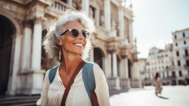 turista di viaggio della donna