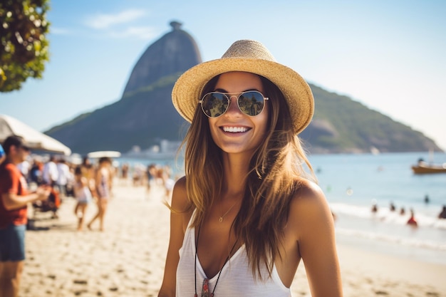 Turista donna di Rio de Janeiro