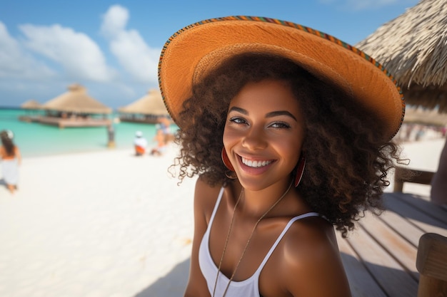 Turista nera di Cancun