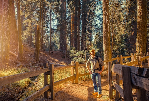 Turisti che esplorano la Sierra Nevada