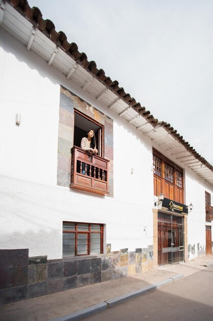 Turisti in un hotel di campagna nella Valle Sacra degli Incas