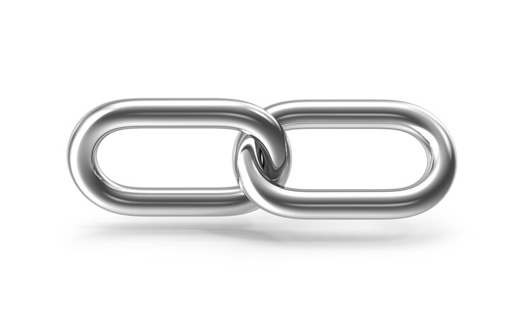 Photo two metal chain