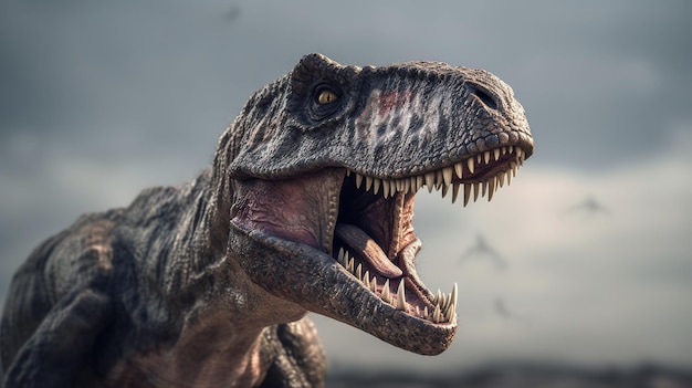 Tyrannosaurus dall'illustrazione 3D dell'era Cretacea