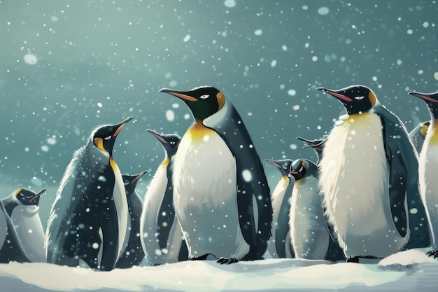 Uccelli affascinanti nel loro habitat naturale Giornata mondiale del pinguino