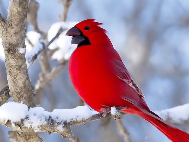 Uccelli colorati del cardinale settentrionale