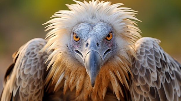 uccello araffe con un becco molto lungo e una faccia molto grande ai generativo