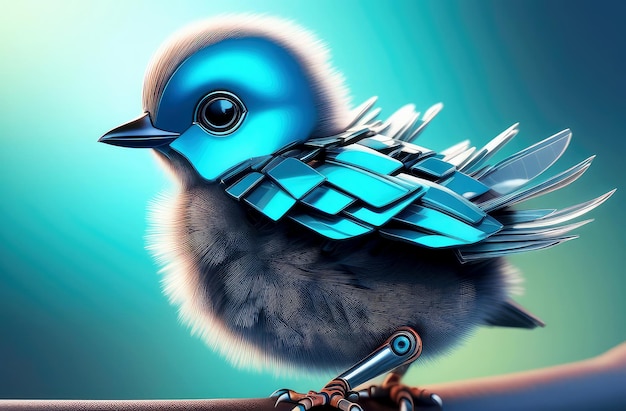 uccello robot uccello passero cyber