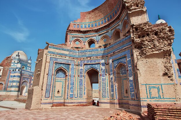 Uch Sharif Rovine di mausolei secolari chiudono Bahawalpur Pakistan