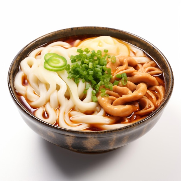 Udon con sfondo bianco di alta qualità ultra hd