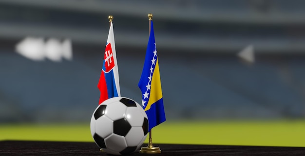 UEFA 2024 Soccer Slovacchia vs Bosnia ed Erzegovina Campionato europeo Slovacchia e BA