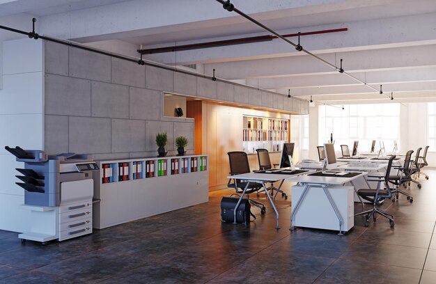 Ufficio loft contemporaneo