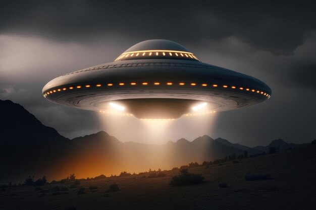 UFO oggetto volante non identificato AI generato