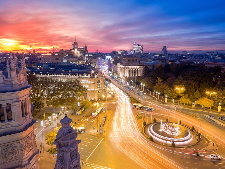 Foto ultimo tramonto a madrid
