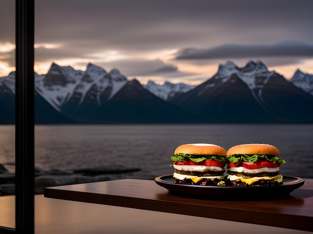 ultra-realistico ristorante med shot iper dettaglio generativo AI generato