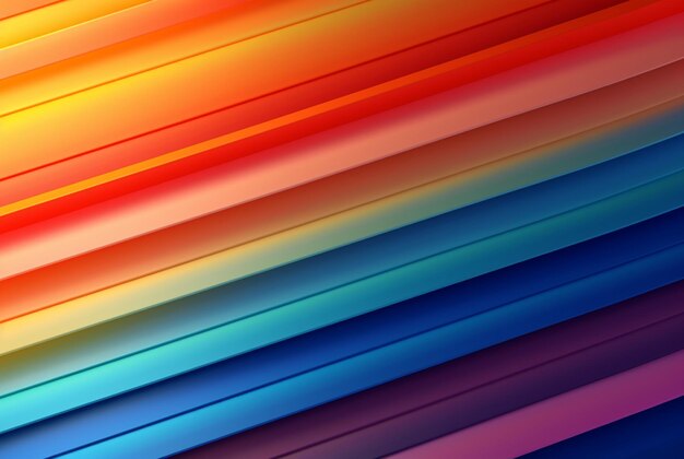 Ultra Wide Bright Striped Gradient background generativo ai