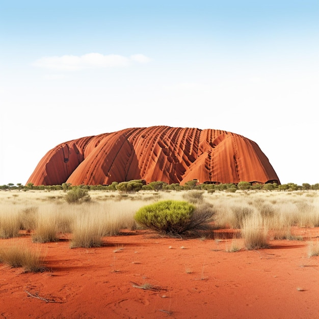 Uluru arenaria con sfondo bianco di alta qualità