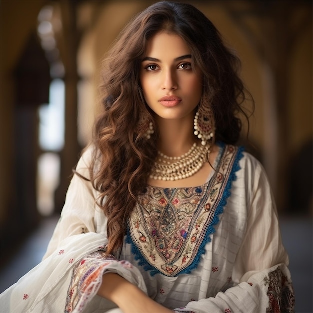 Un abito da sposa di moda per donne indiane e pakistane