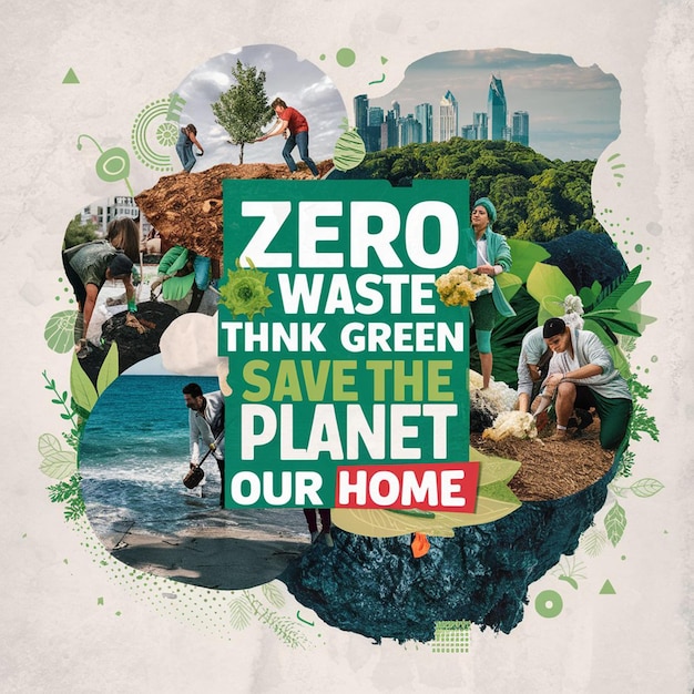 Un'affascinante illustrazione digitale di una futuristica Giornata Mondiale dell'Ambiente