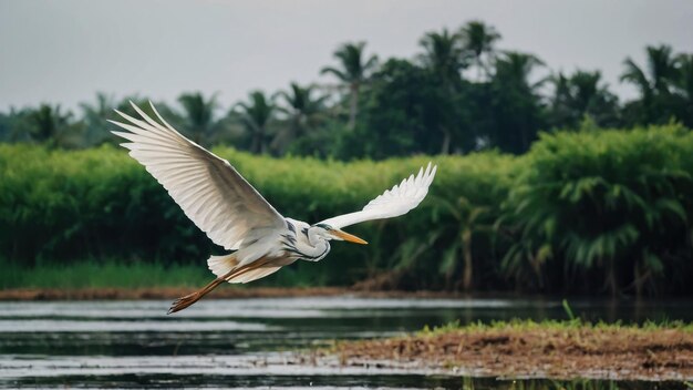 un airone in natura