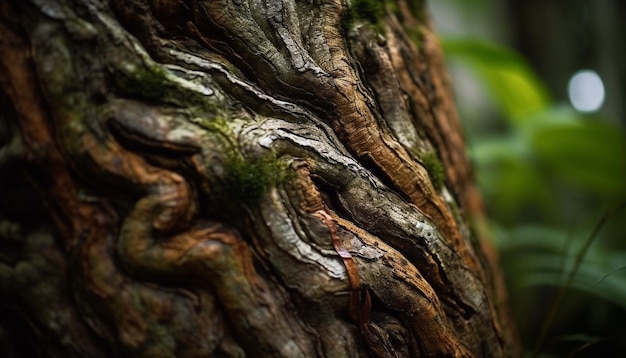 Un albero con un nodo sopra