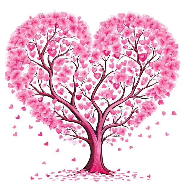 Un albero d'amore per il giorno di San Valentino