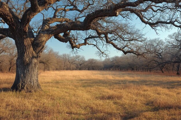 Un albero solitario in autunno