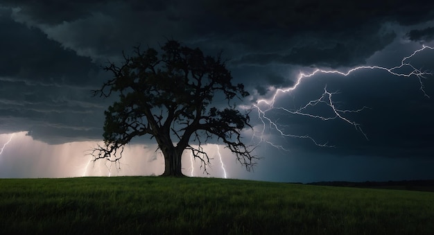 Un albero solo nel campo