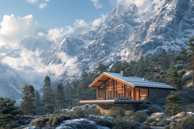 Un alloggio di montagna sostenibile
