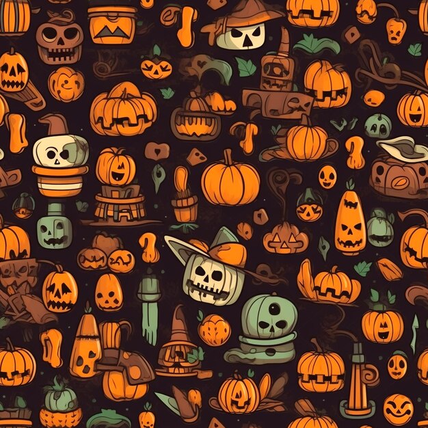 un'ambientazione di Halloween