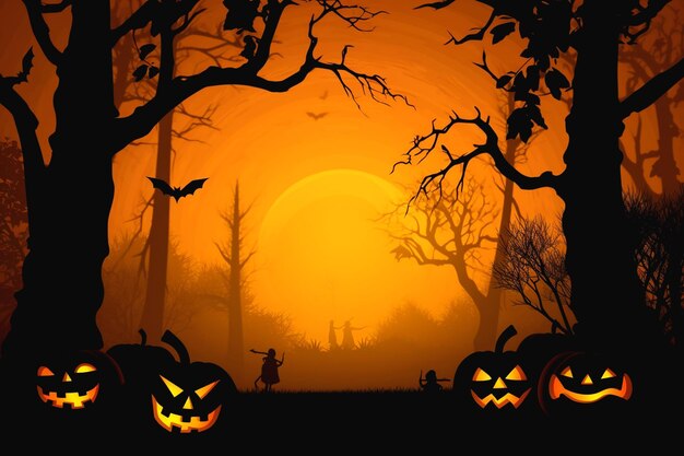 un ambiente di Halloween