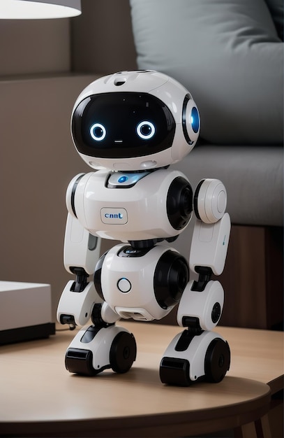 Un amico robot bianco e intelligente.