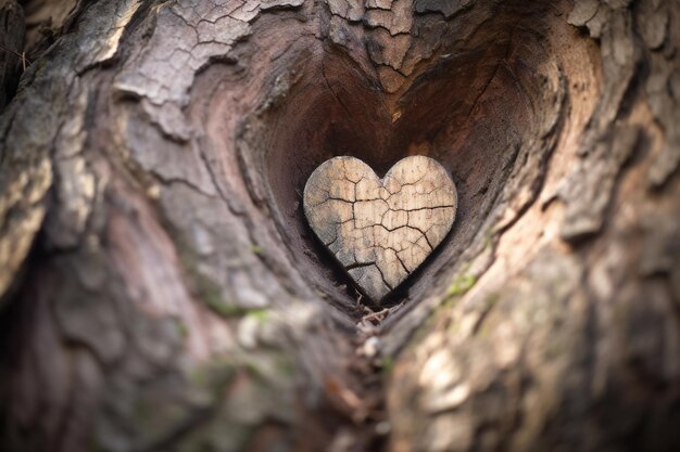 Un amore plasmato dentro il buco dell'albero