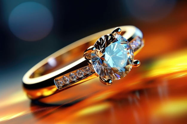 Un anello con un anello di diamanti che dice "il nome della" motocicletta "