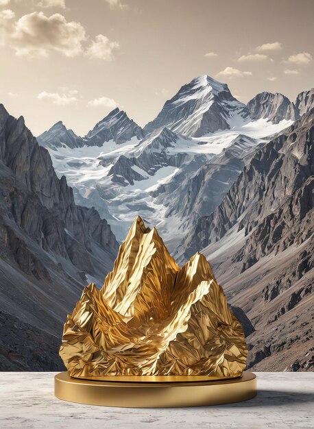 un anello d'oro nelle montagne