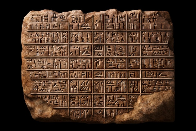 Un'antica tavoletta sumera ricoperta di caratteri cuneiformi sc 00515 03