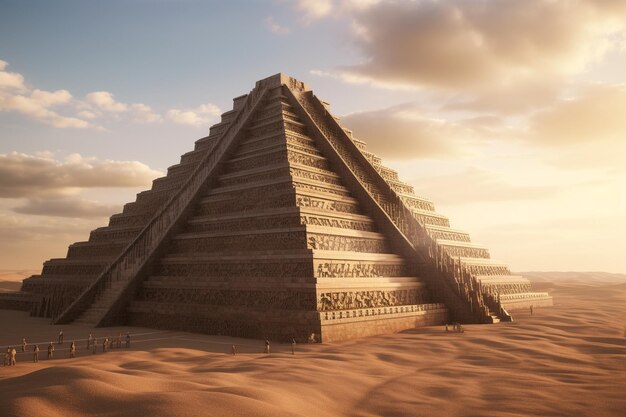 Un'antica ziggurat sumera che si erge maestosa i 00517 02