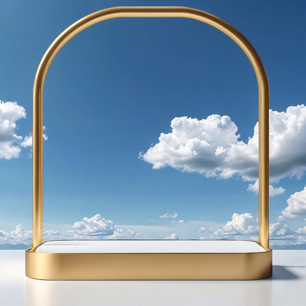 un arco d'oro nel cielo