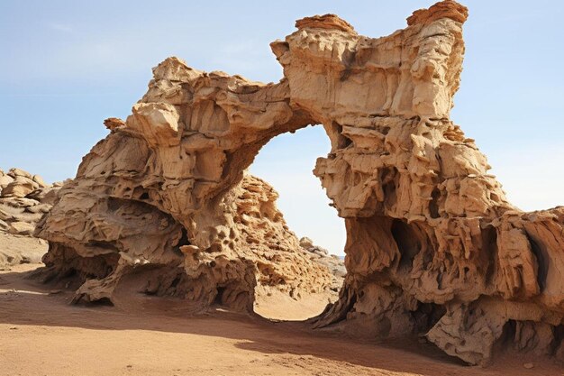 Un arco naturale nel deserto