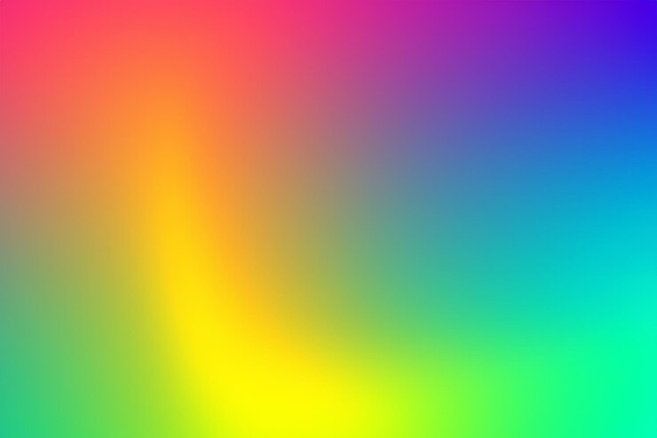 un arcobaleno è mostrato su uno sfondo bianco